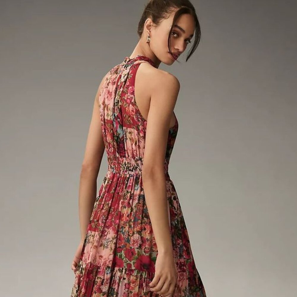 Anthropologie The Somerset Chiffon Maxi Dress